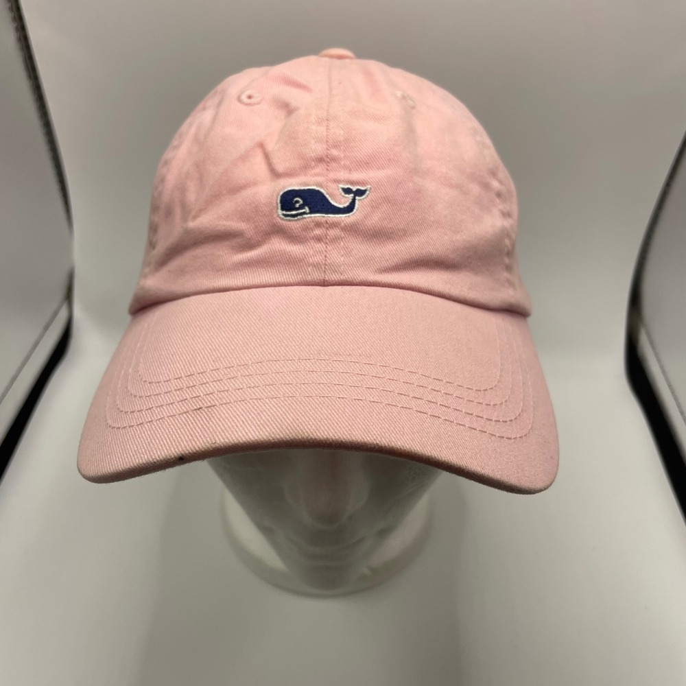 Vineyard Vines Baseball Cap Unisex OS Pink Embroidered Whale Dad Hat Adjustable